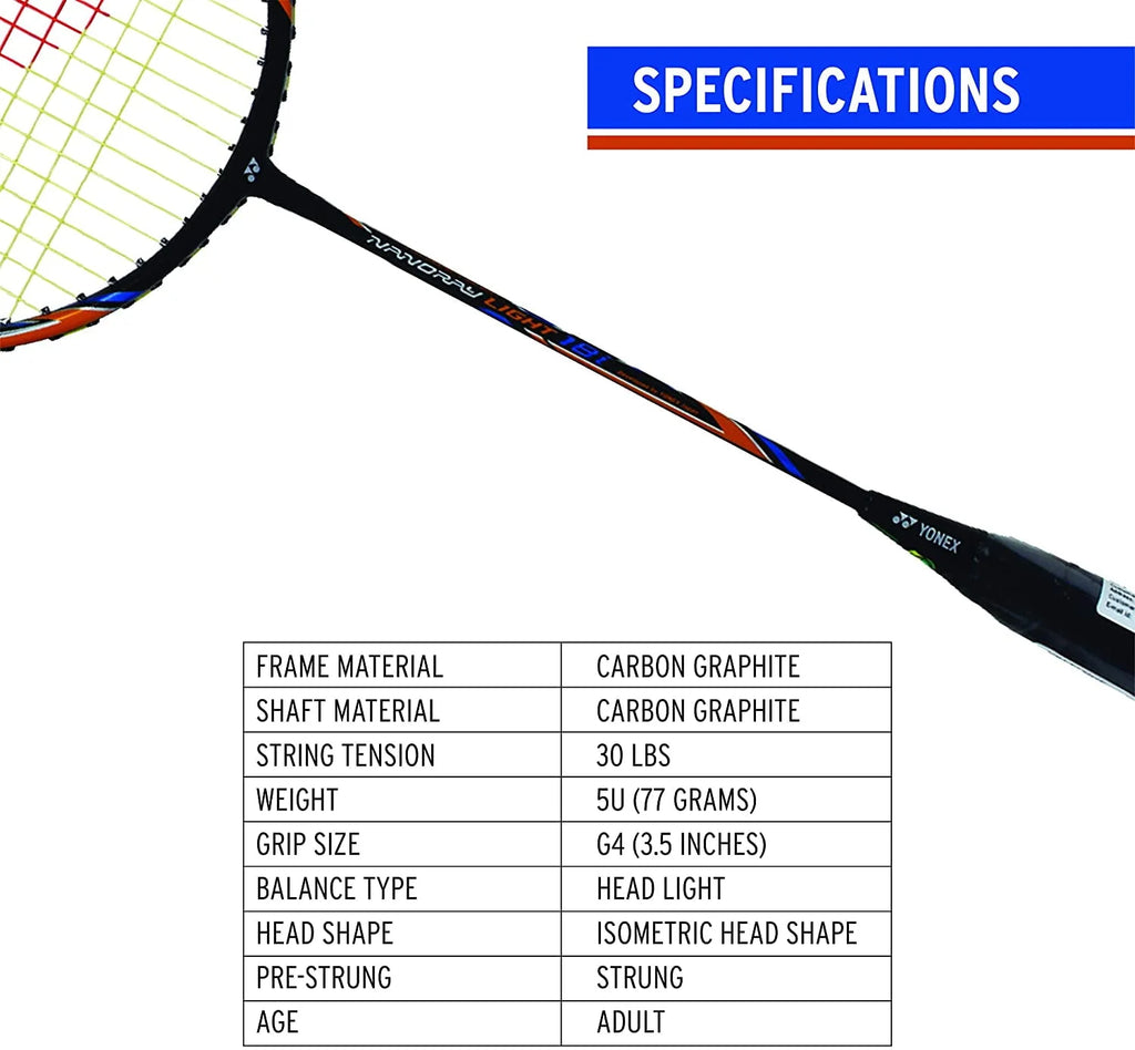Black Graphite Badminton Racquet T92155