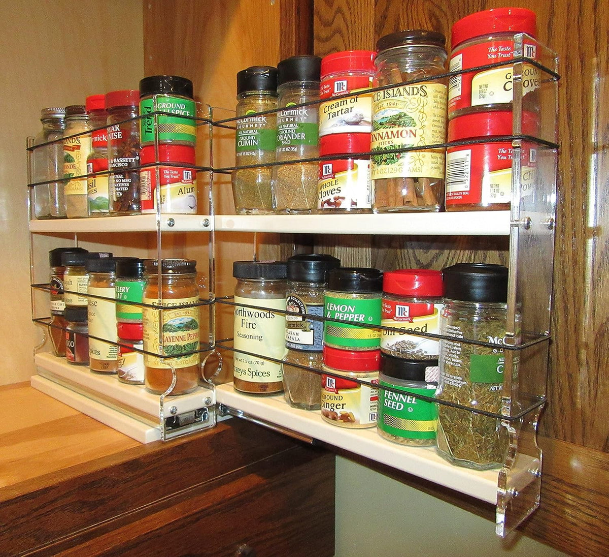 Spice Rack with 2 Drawers K104