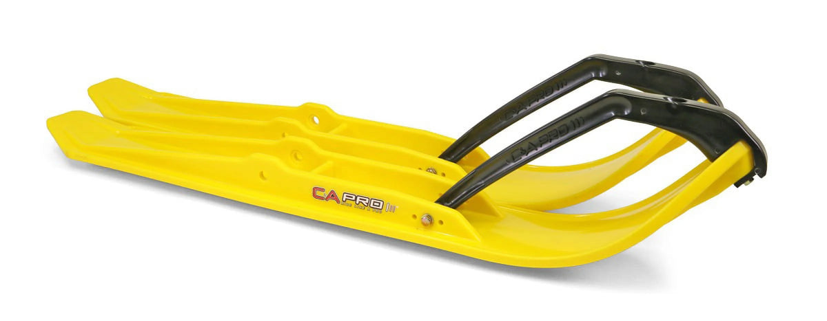 Yellow XPT Snowmobile Skis with 4.5" Shaper Bars Complete Kit R729280