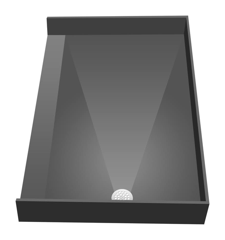 30x22 Shower Base with Drain Plate Q607