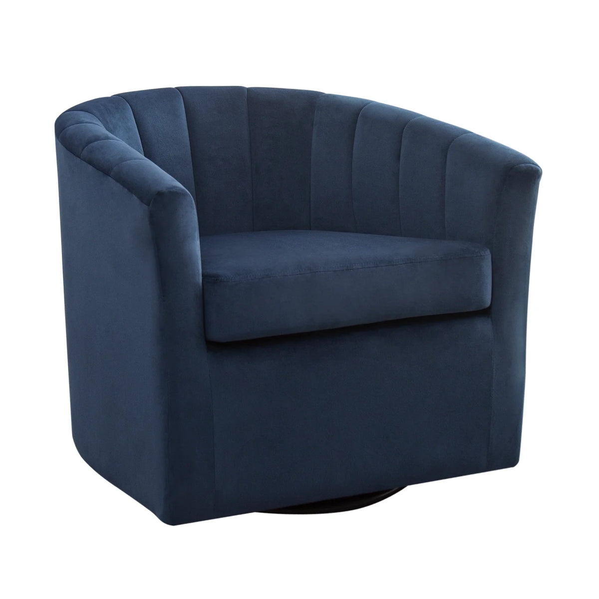 Blue Velvet Swivel Accent Chair P82501