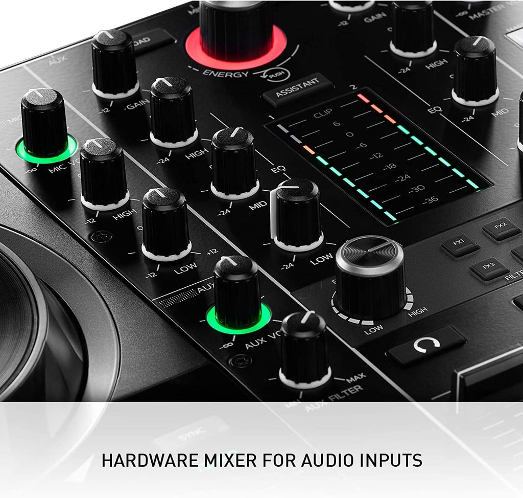 DJ Controller with DJ Headphones and Audio Cable O920338