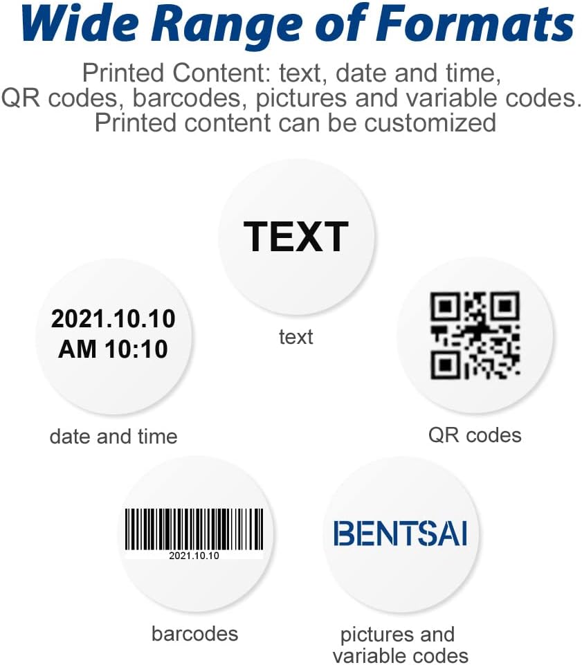 Handheld Inkjet Printer with Solvent Quick Dry Ink A874