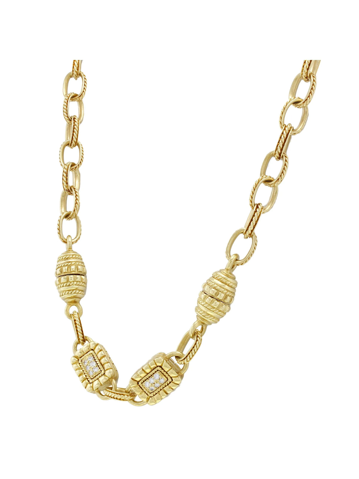 18k Yellow Gold Diamond Necklace M82752