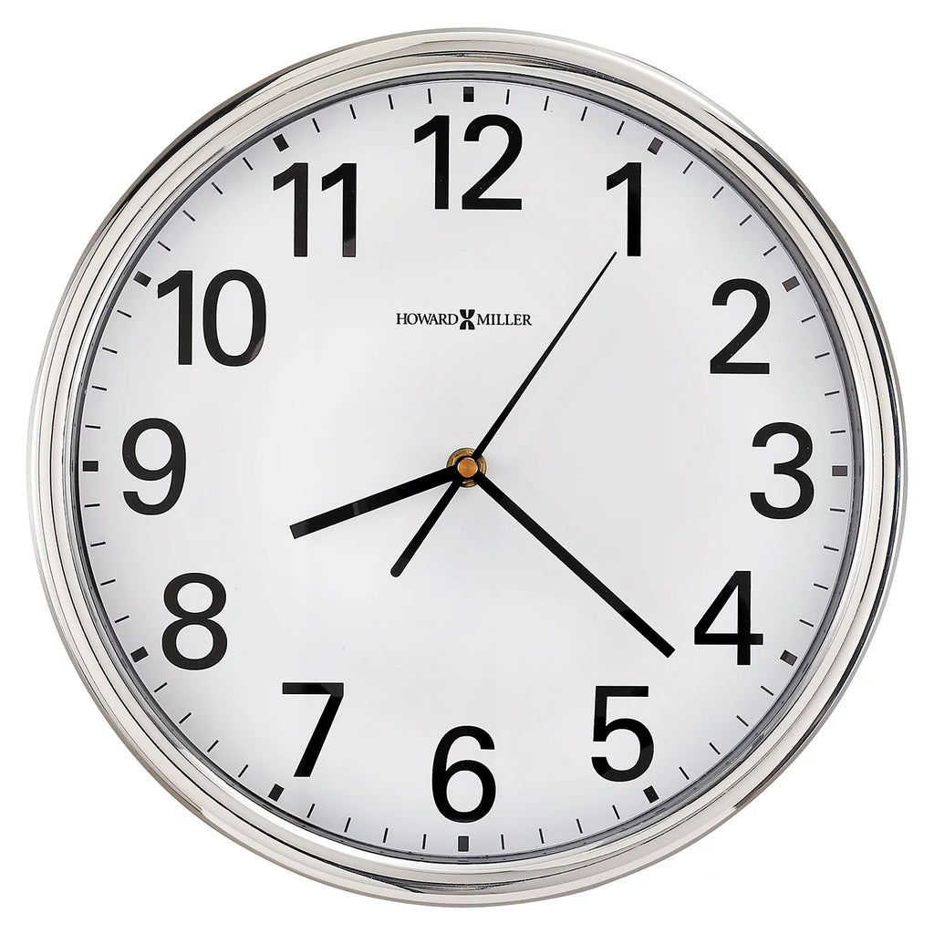 Silver Frame Wall Clock H427