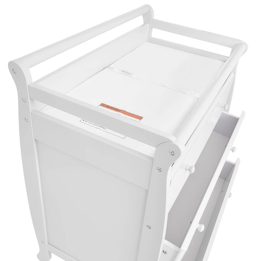 White 3 Drawer Changing Table A282778