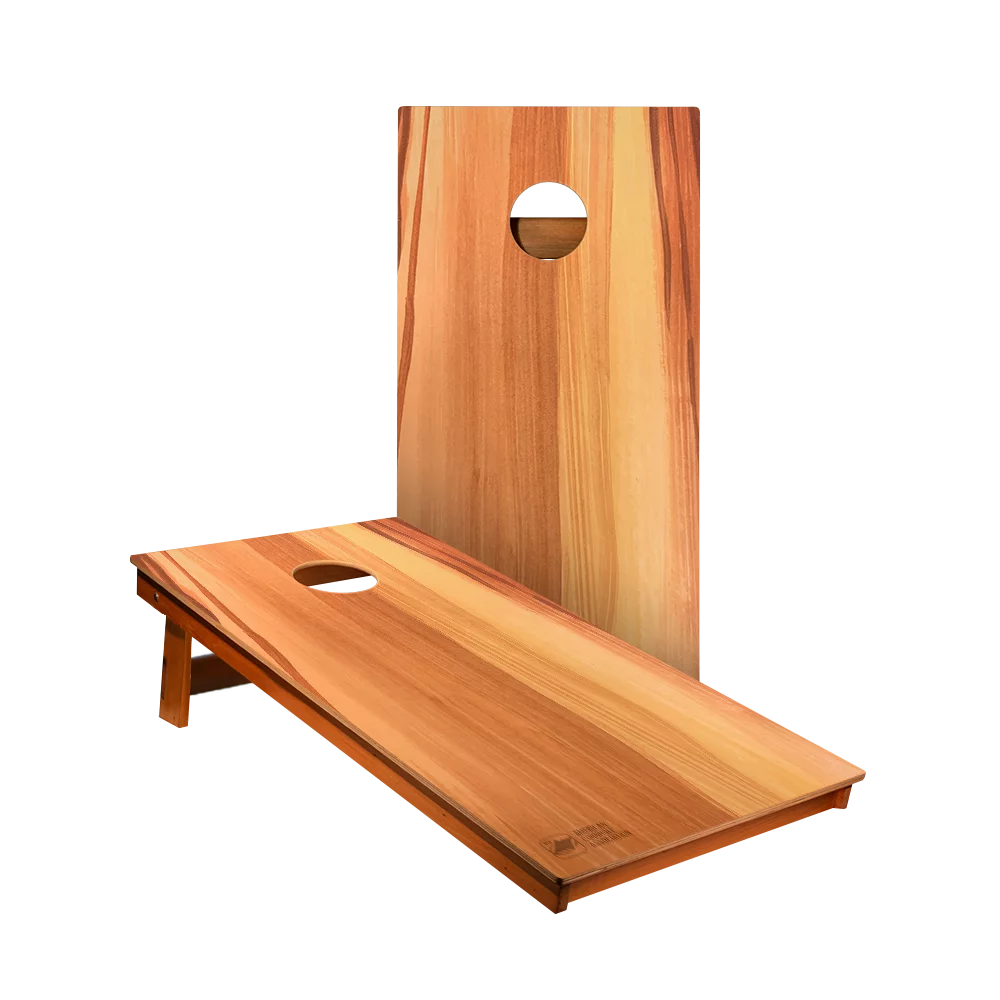 Wood Panel Cornhole Boards Beanbag Set V695128
