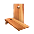 Wood Panel Cornhole Boards Beanbag Set V695128