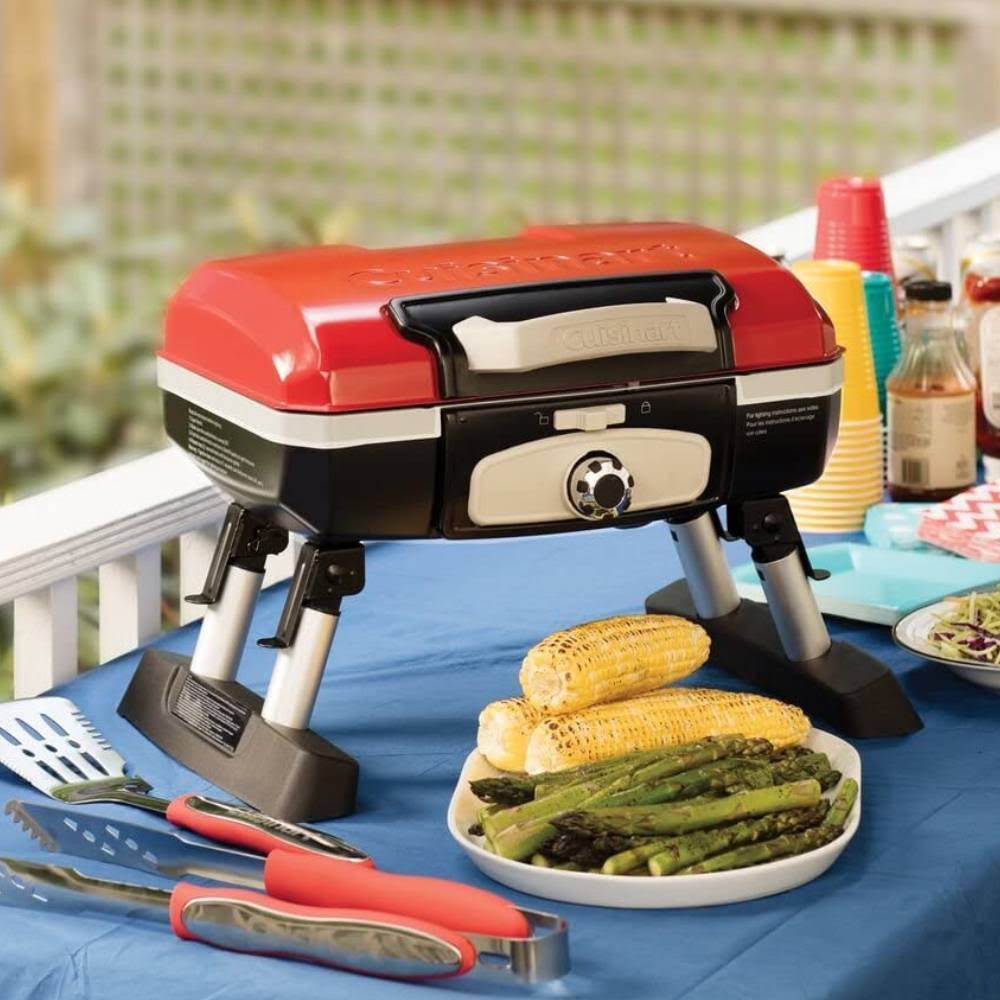 Red Portable Tabletop Gas Grill J659