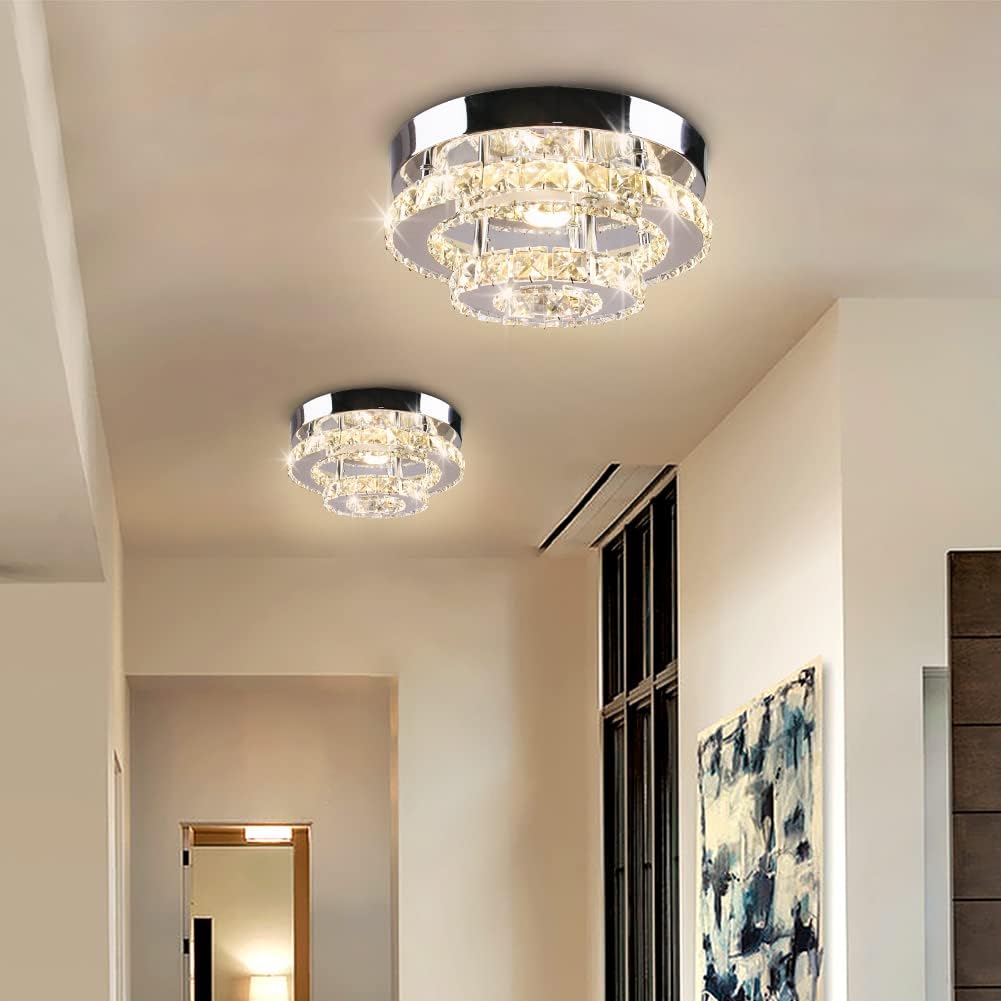 LED Crystal Flush Mount Ceiling Light P706