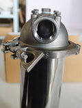 304 Stainless Steel 10KG Pressure Water Filter Housing for 10’’L Cartridges, 3/4in NPT with Bracket Wrench Pin D9227