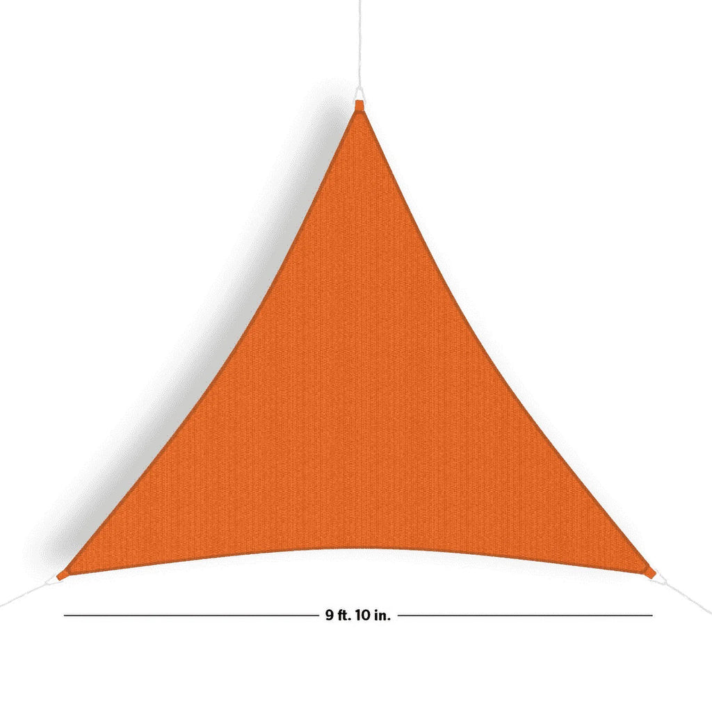 Orange 9'10" Triangle Sun Shade Sail T74329