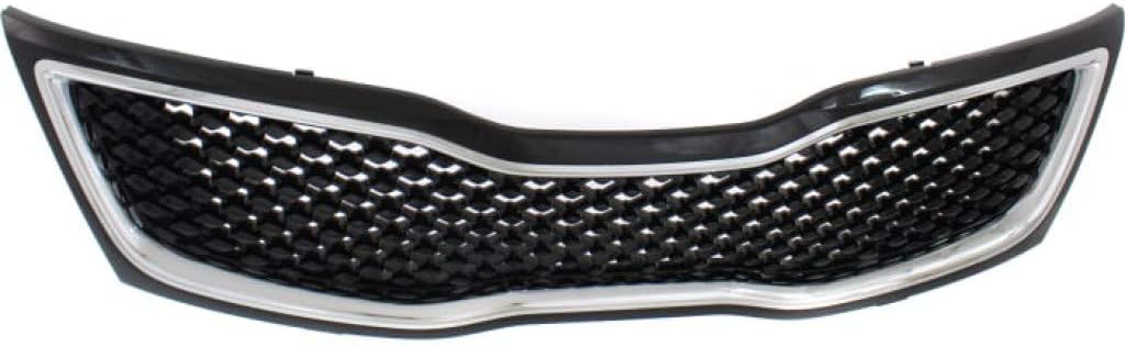 Black Grille Assembly with Chrome Molding O14423