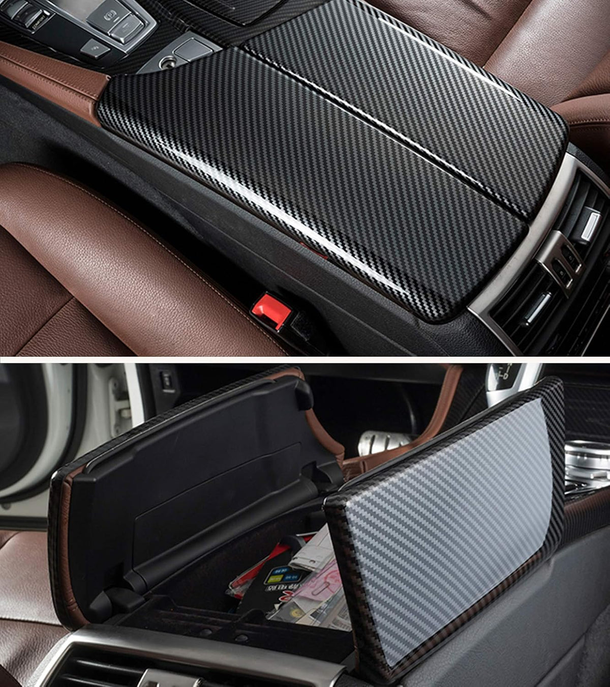 2 PCs Carbon Fiber Console Covers N864321
