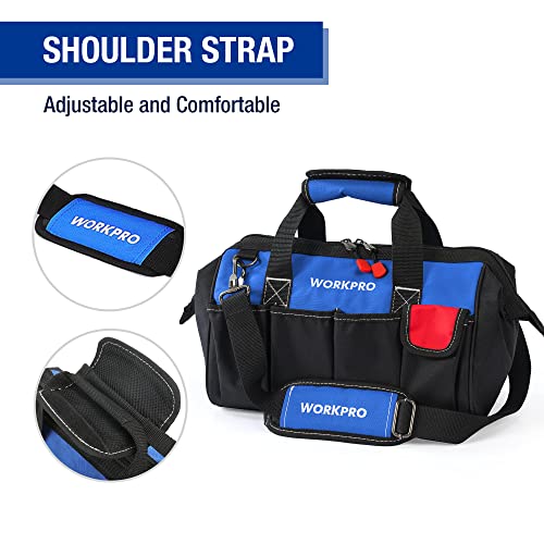 18-inch Wide Mouth Storage Tool Bag with Shoulder Strap R872640