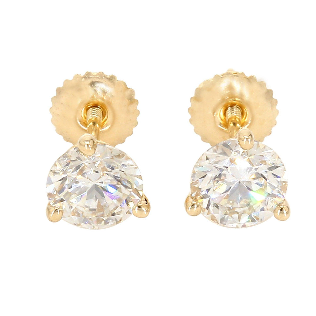 1/2 Ctw Lab-Grown Diamond Stud Earrings 14k White Gold O47920