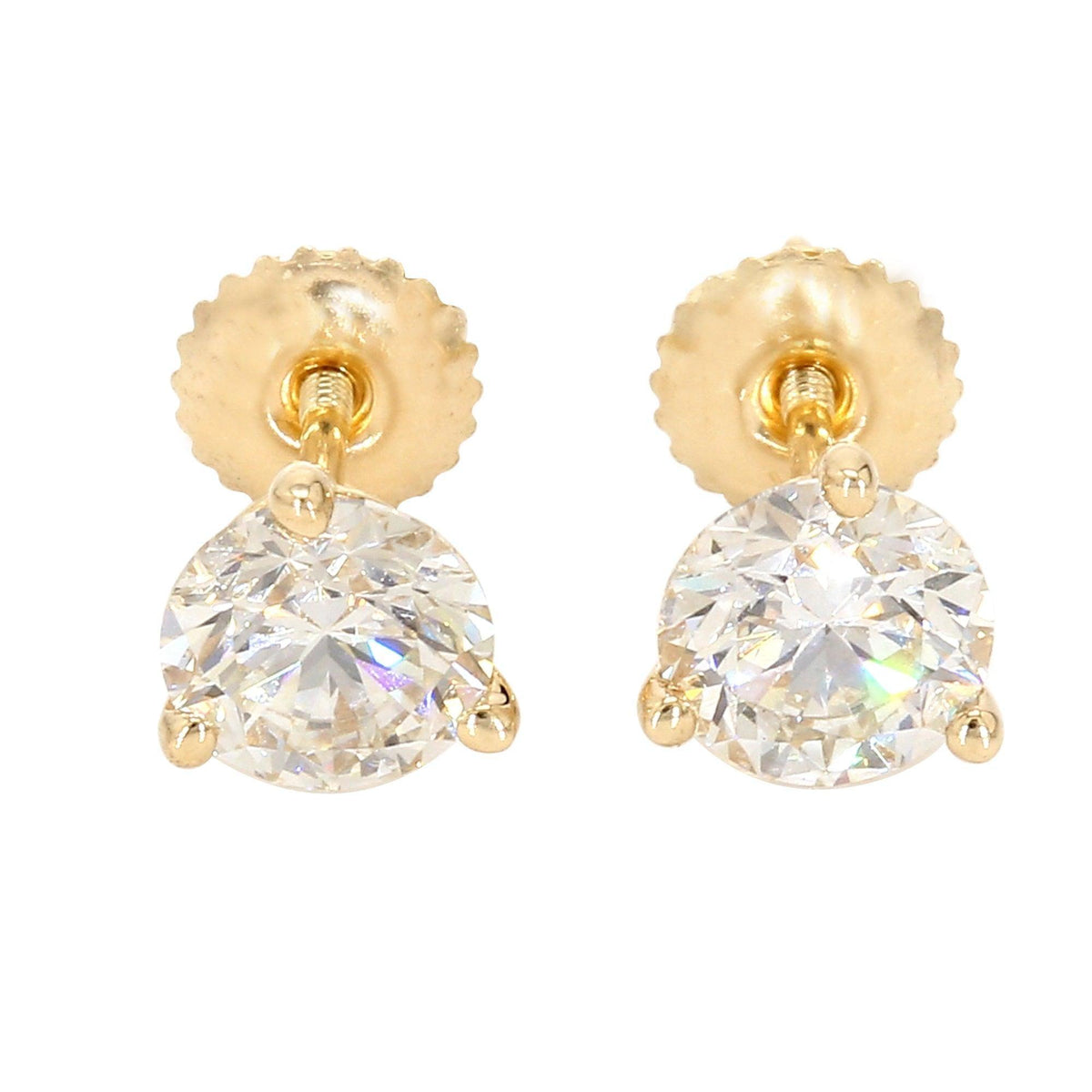 1/2 Ctw Lab-Grown Diamond Stud Earrings 14k White Gold O47920