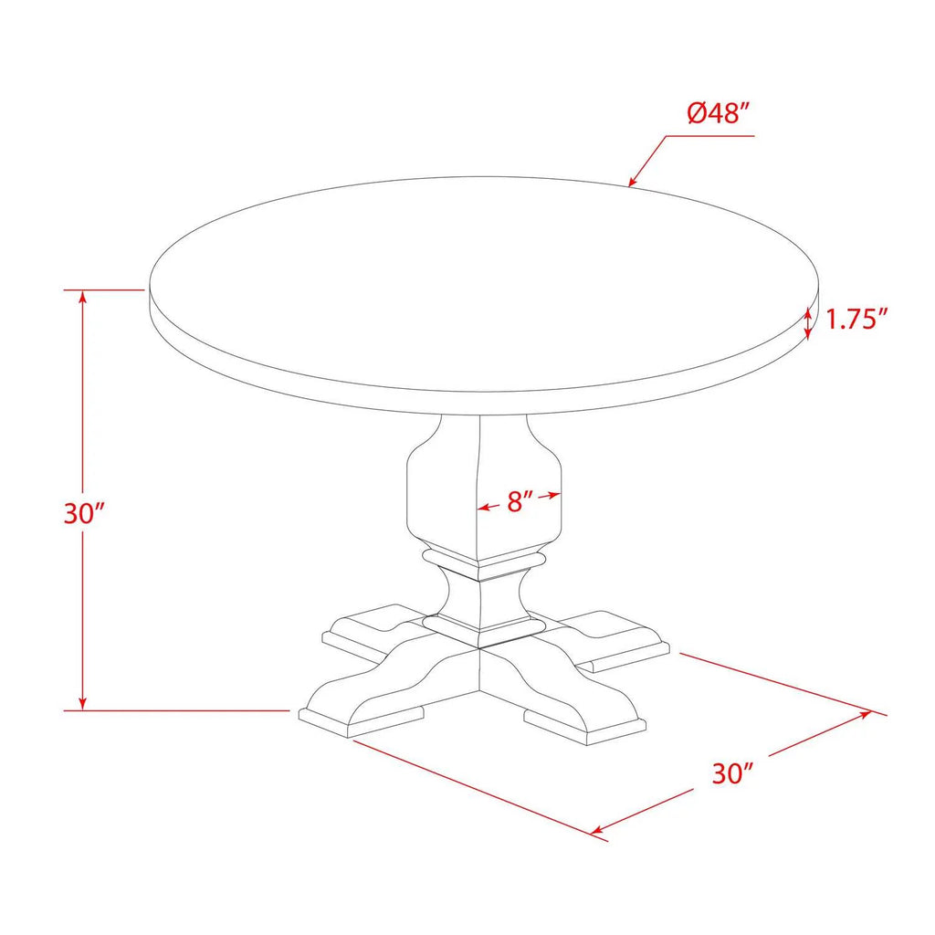 7 Pieces Wood Dining Set B2882