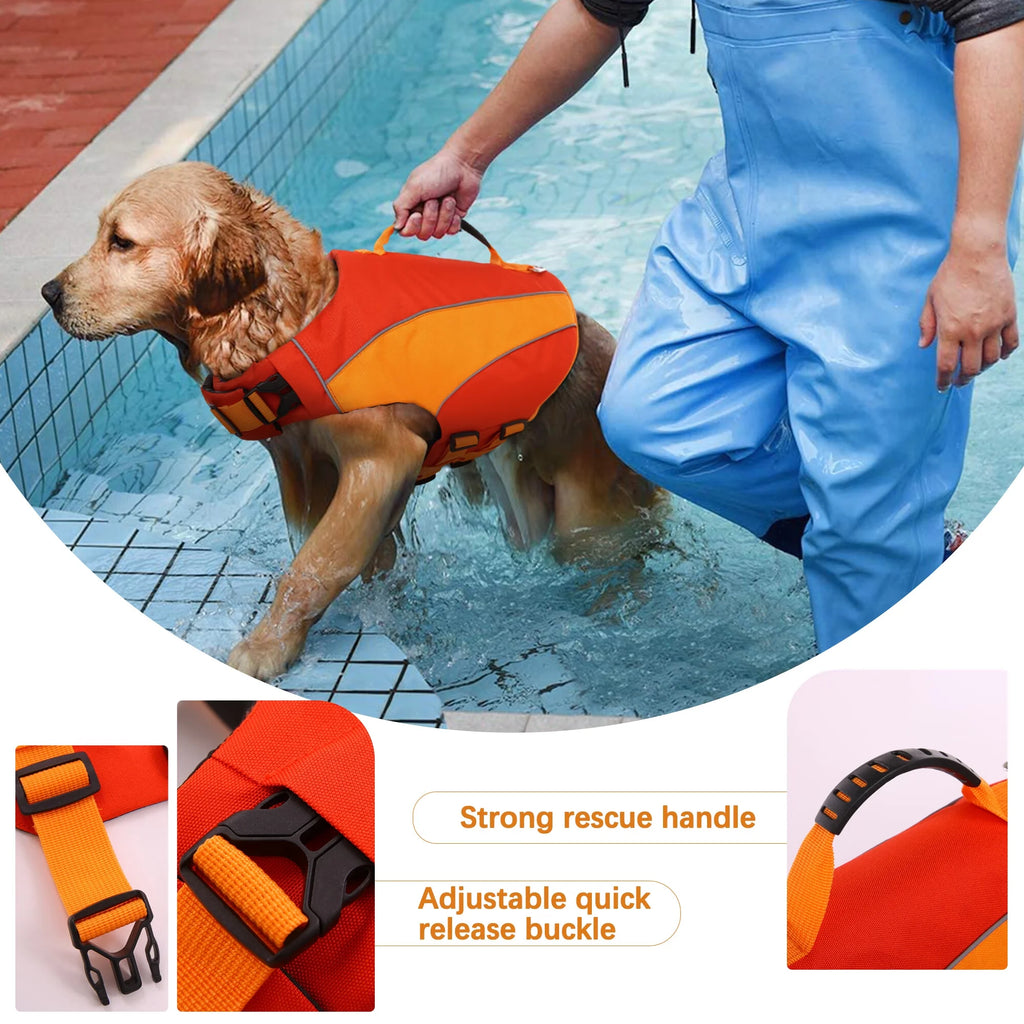 Dog Life Jacket with Reflective Stripes P900