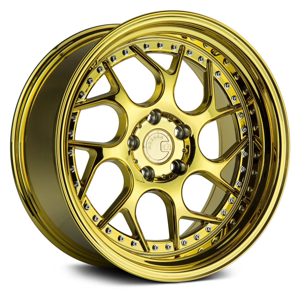 Gold Vacuum with Chrome Rivets U77249
