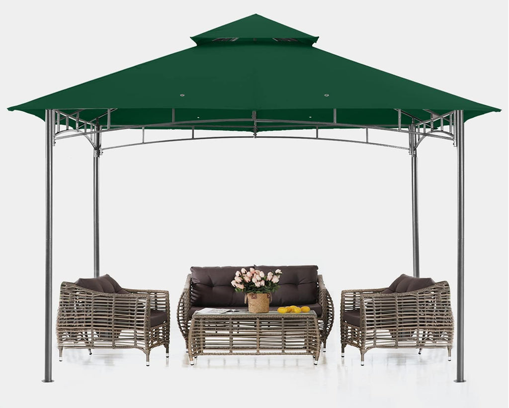 10x12 Dark Gray Outdoor Gazebo Canopy E81011
