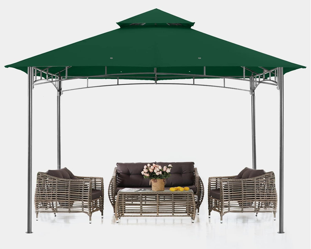 10x12 Dark Gray Outdoor Gazebo Canopy E81011