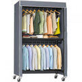 Heavy Duty Rolling Garment Rack with Cover S9193