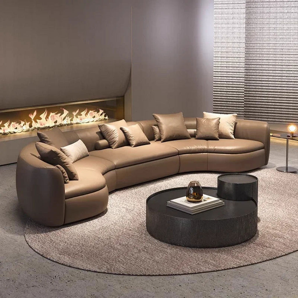 Folding Sofa Leather Living Room Couch W767