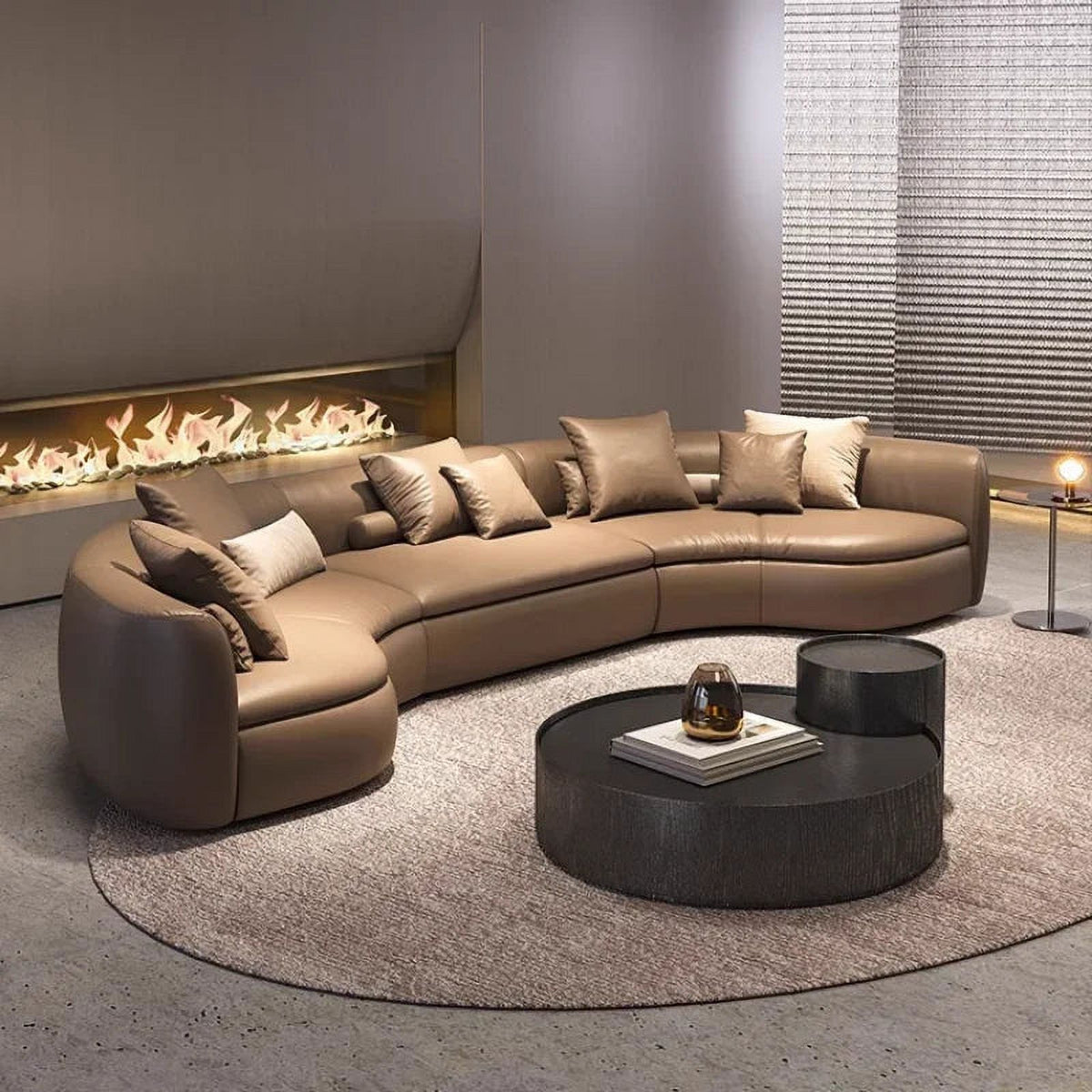 Folding Sofa Leather Living Room Couch W767