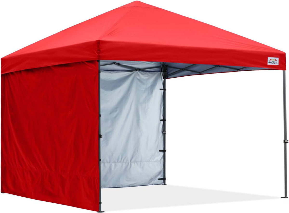 Pop Up Canopy Tent 8x8Ft with 2 Removable Sunwalls Wheeled Carry Bag Royal Blue C7316