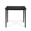 Acacia Wood Rectangle Bar Table Dark Gray X180069