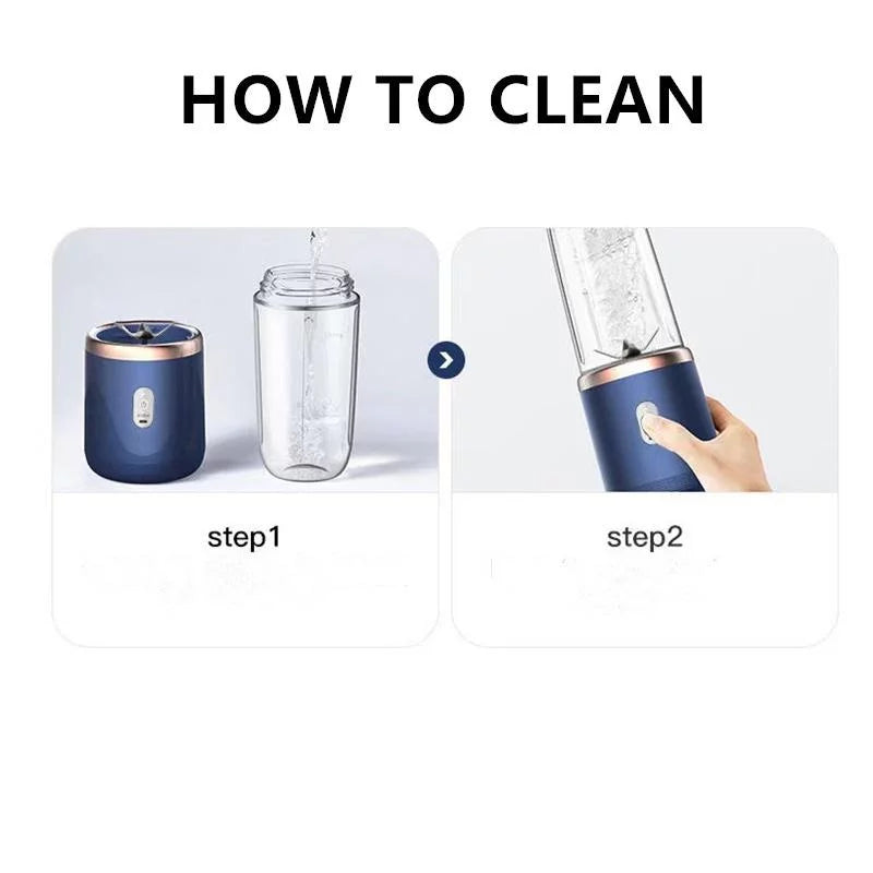 6 Blades Portable USB Juicer Cup N37224