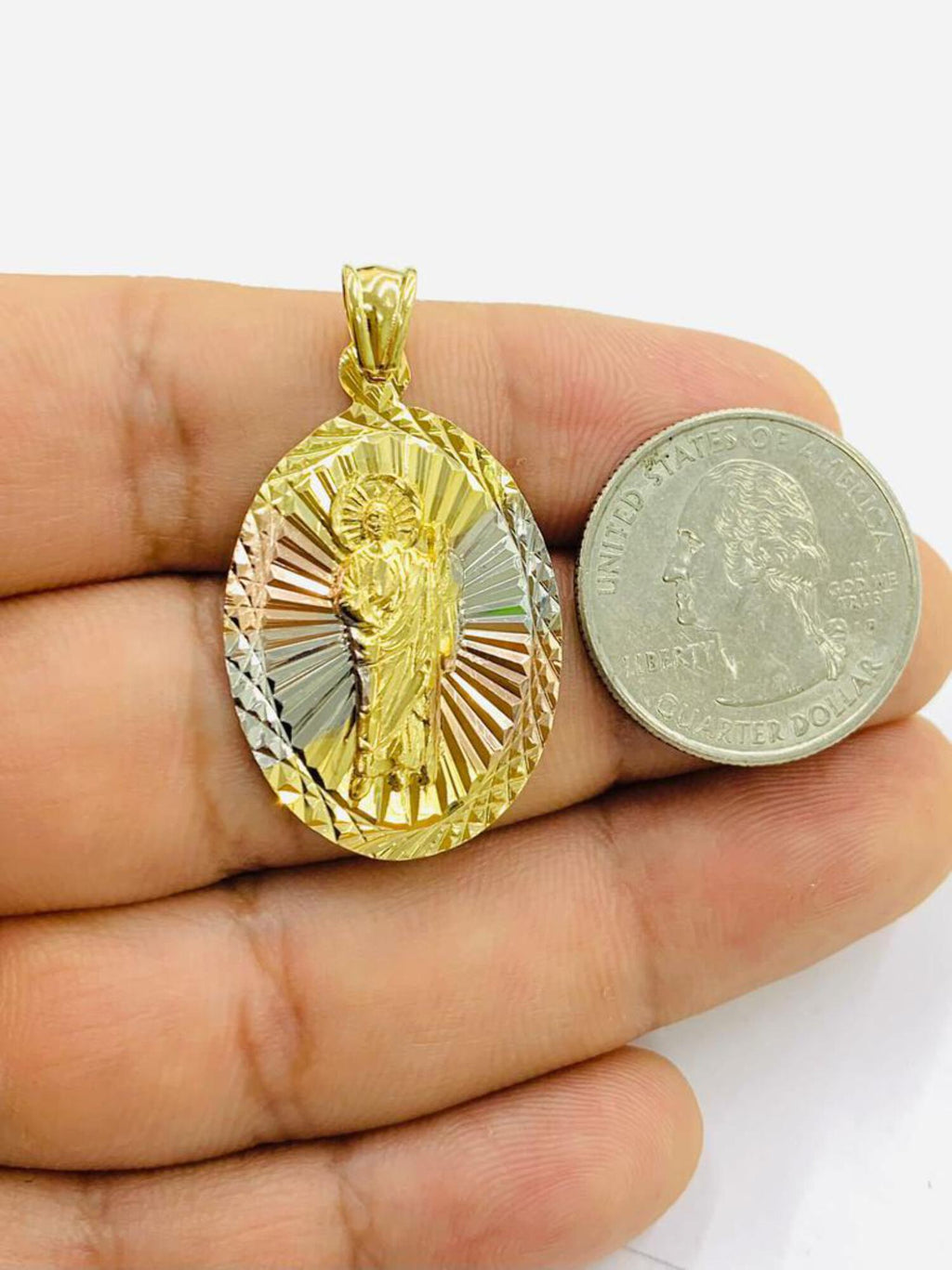 20" Gold Filled Saint Jude Pendant Necklace Z862392