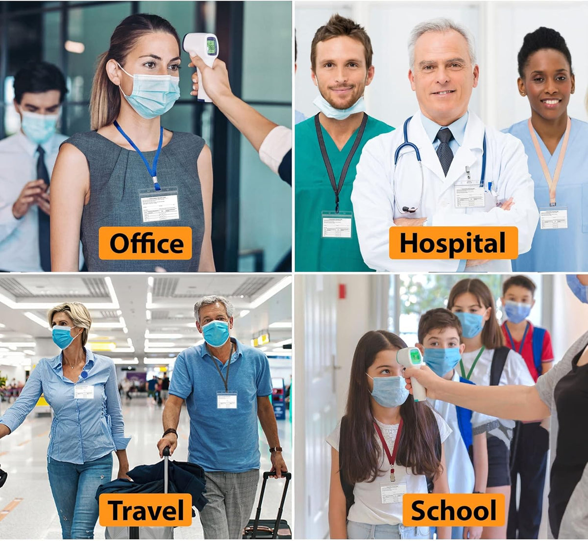 5 Pack 4 X 3 Inches Clear Vinyl Plastic Vaccine Card Holder J818127