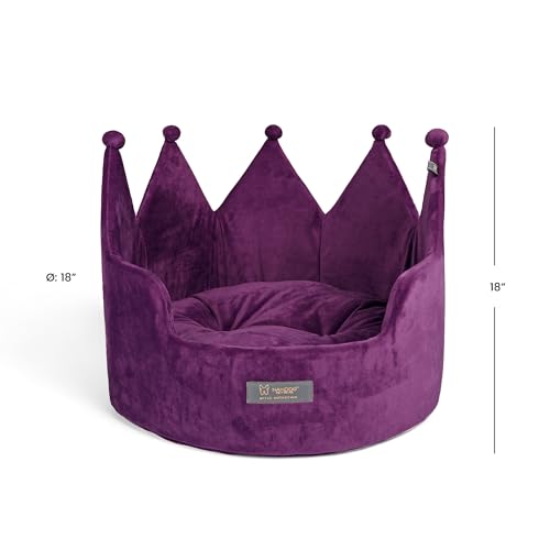 Royal Gray 18" Washable Micro-Plush Round Pet Bed B352