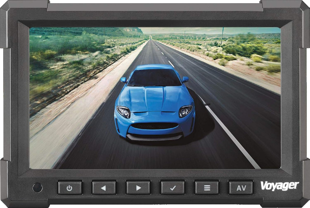 7 LCD Color Backup Rear View Monitor with 3 Camera Inputs P201