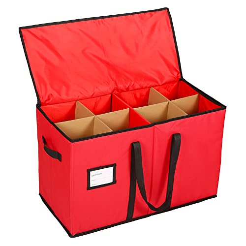 Christmas Figurine Storage Box, 600D Canvas, 15 Inches F93624