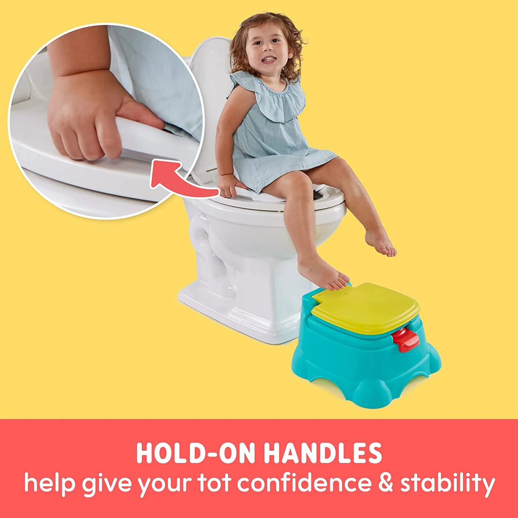 Blue 3-in-1 Potty Chair Toilet Trainer Step Stool C59384