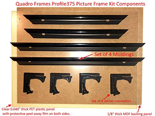 8.5x22 inch Black Picture Frame Box of 4 A561