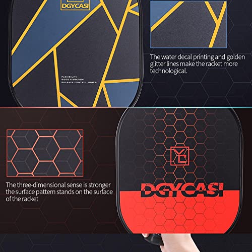 Set of 2 Carbon Fiber Pickleball Paddles with Carry Bag X884307