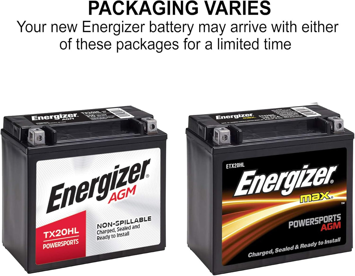 12V AGM Motorcycle Battery, 310 Cold Cranking Amps, 18 Ahr Q147888
