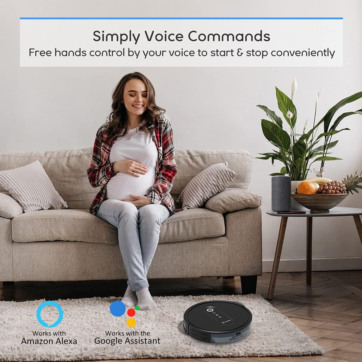 Smart Navigating Robotic Vacuum with 2000Pa Suction U894510