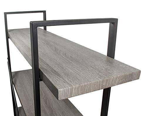 3-Tier Metal and Wood Bookshelf L858