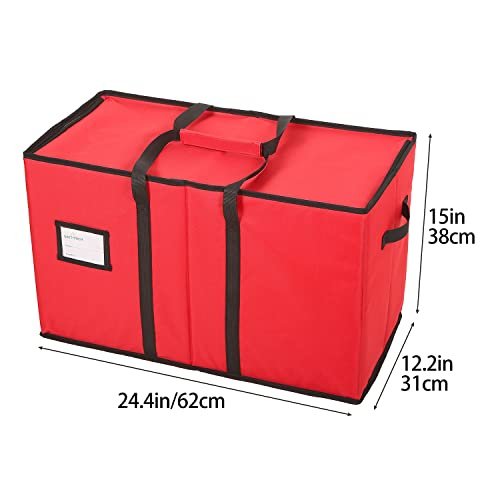 Christmas Figurine Storage Box, 600D Canvas, 15 Inches F93624