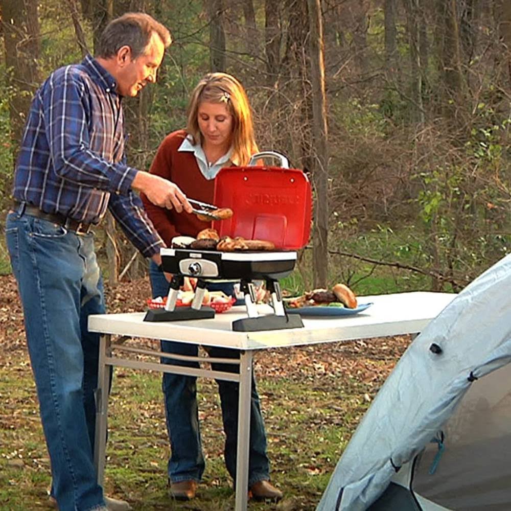 Red Portable Tabletop Gas Grill J659