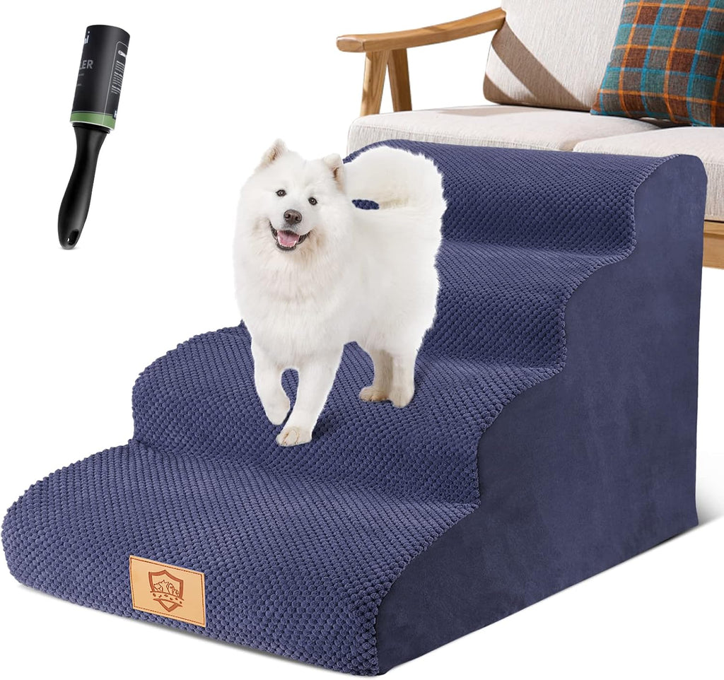 High Density Foam 4-Steps Non-Slip Dog Stairs F5658