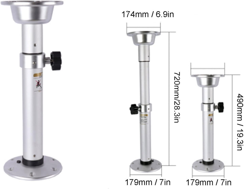 Adjustable Telescopic Table Pedestal Kit with Mount Base Q392281