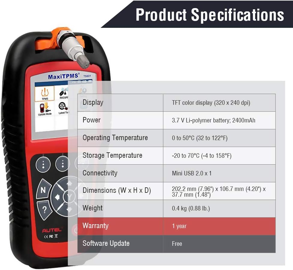 Wirelessly Sensor TPMS Reprogramming Activation Relearn Tool with OBDII Code Reader Function V866