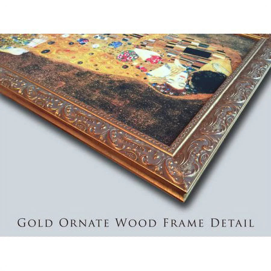 Gold Ornate Wood Framed Art Print W337