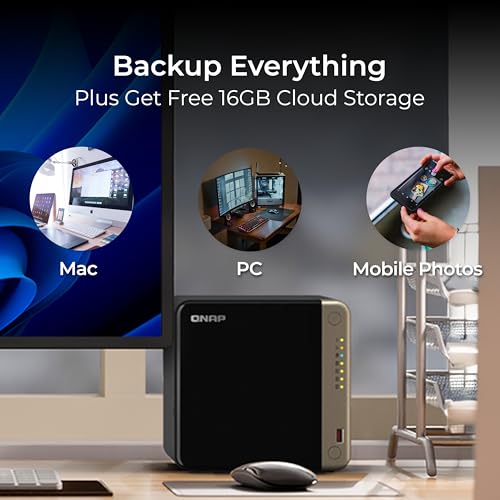 4 Bay Desktop NAS with Intel Celeron Quad-core Processor and Dual 2.5GbE M592614
